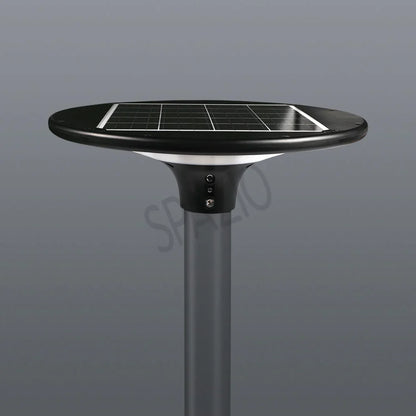 SPAZIO Sunflower Solar LED Post Top – 20W, 3000K/4000K, IP65, Black