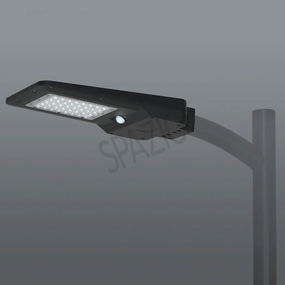 SPAZIO Sunstreet Solar LED Street Light – 8W/15W/25W, black