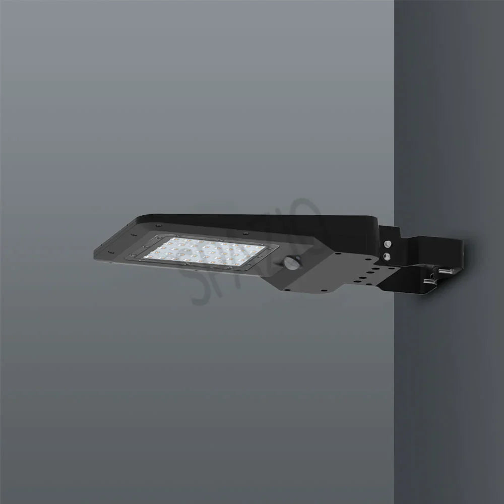 SPAZIO Sunstreet Solar LED Street Light – on a wall bracket