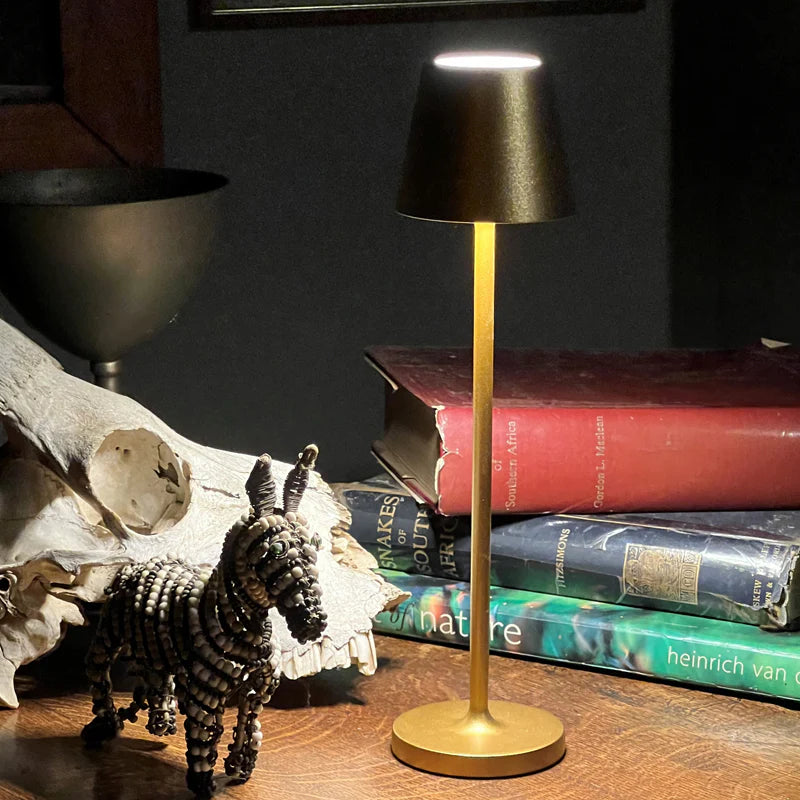 SPAZIO Trevi Micro Rechargeable Table Lamp – 2W, Dimmable, Verdino Green, IP54, H275mm