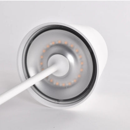 SPAZIO Trevi Rechargeable Table Lamp – close-up of the LED ring under the head