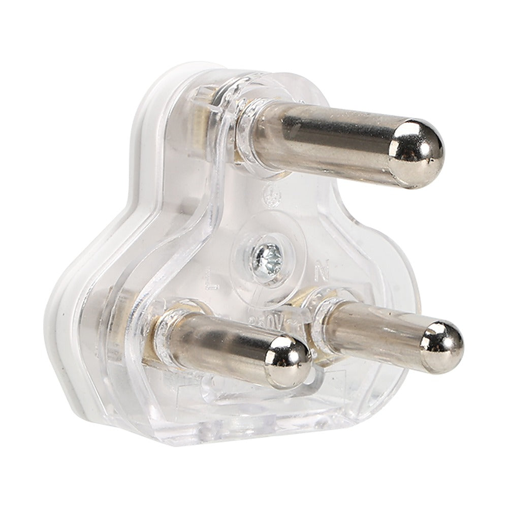 Synerji 16A PC Plug Top - White Clear Bottom