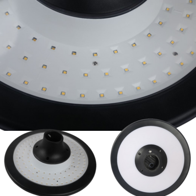 Synerji 20W Solar LED Street Light – close-up of the LED face and pole fitting