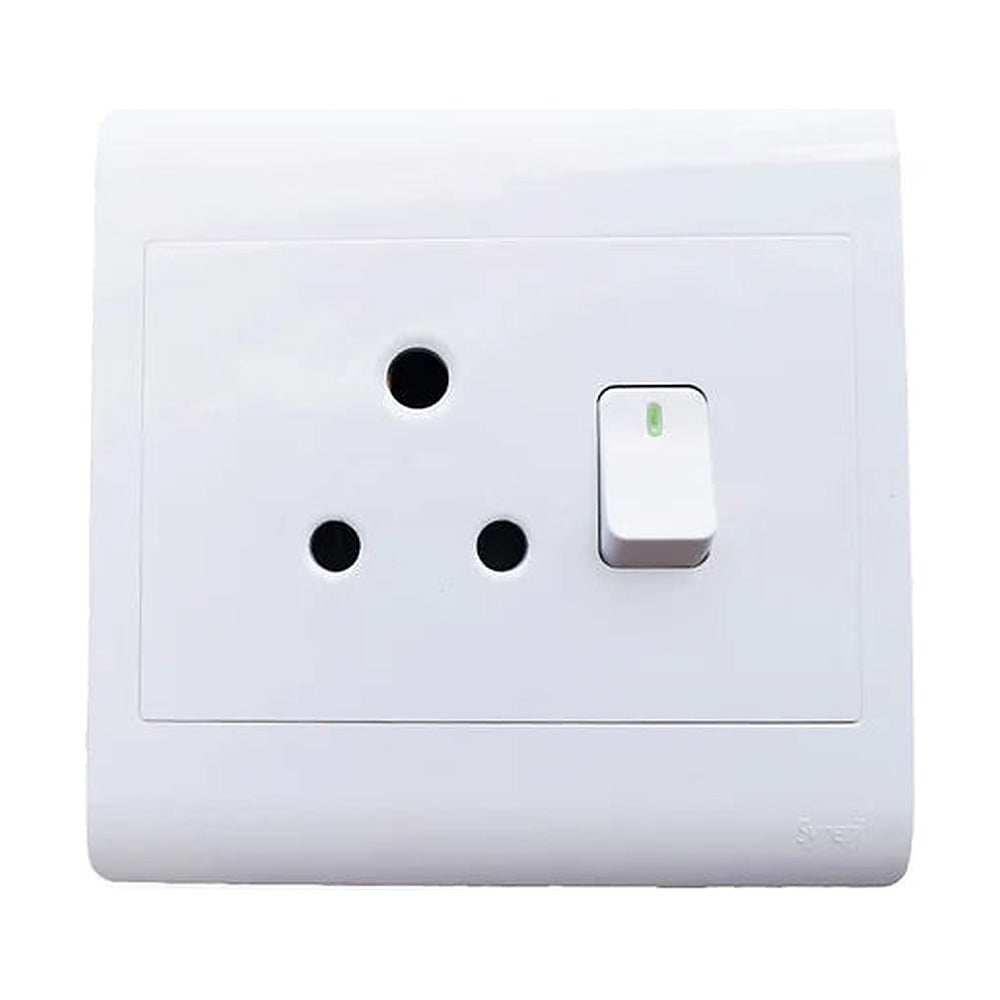 Synerji 4×4 RSA Plug Socket – Single or Double, White