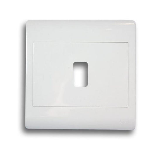 Synerji 4×4 Grid Plate – 1 to 6 Lever Options, White