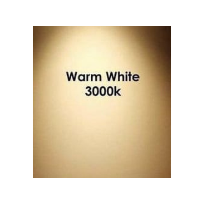 Synerji 5W Non-Dimmable LED Lamp – warm white 3000K light colour swatch