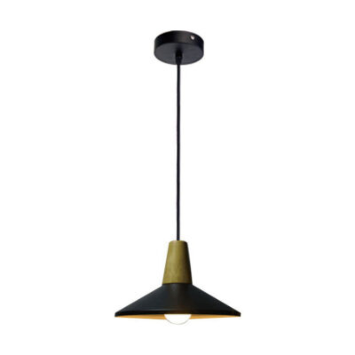 Synerji Black Metal Pendant Light – ES, IP20
