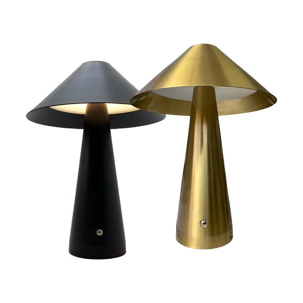 Burke Rechargeable LED Table Lamp – 3W, Metal, Black/Gold, 270mm High