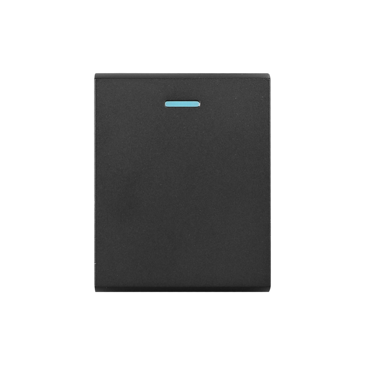 Synerji DECO 16A 2-Way Double Switch Module – dark double switch module, front view
