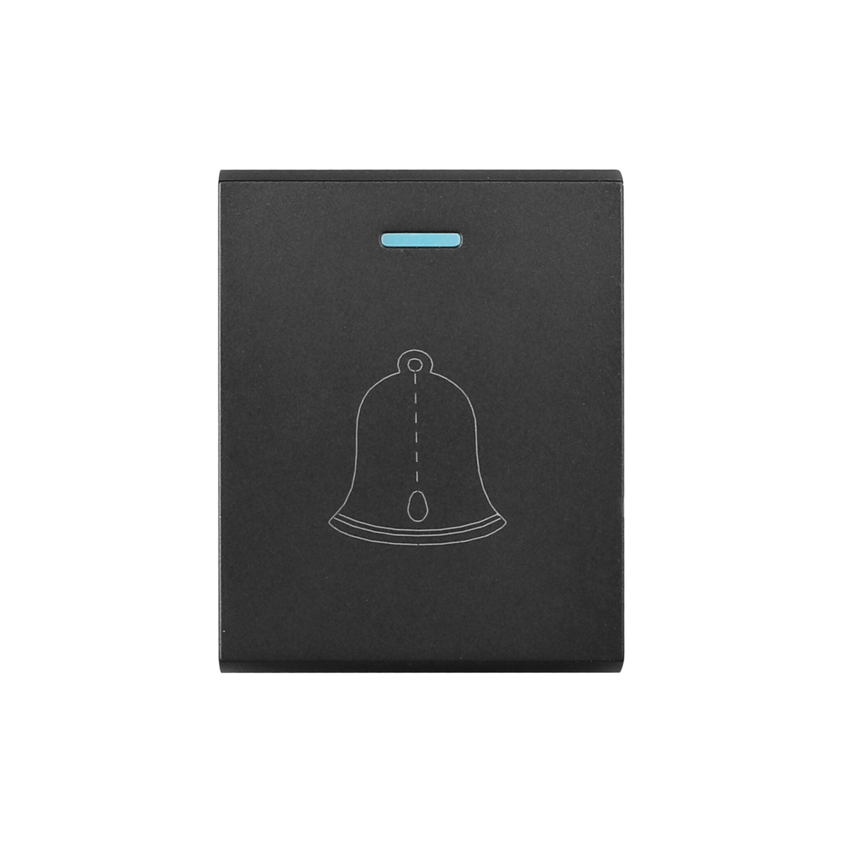 Synerji DECO 16A Bell Press Double Module – dark bell press module with bell symbol