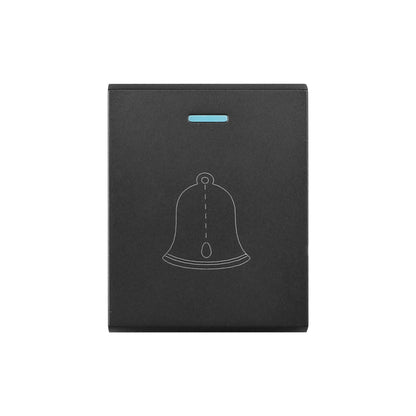Synerji DECO 16A Bell Press Double Module – dark bell press module with bell symbol
