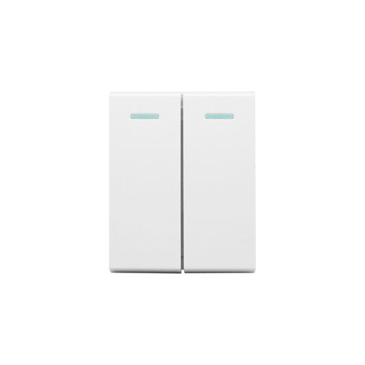 Synerji DECO 2-Lever 2-Way Split Switch Double Module – 16A, 4 Finishes