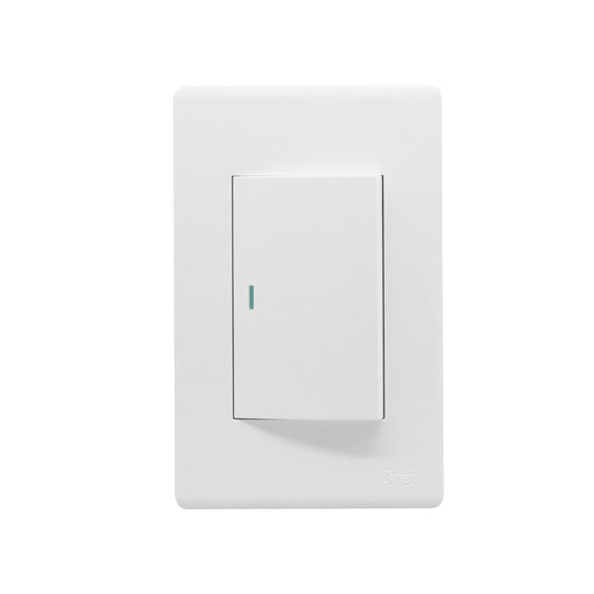 Synerji DECO 4×2 1-Lever Light Switch – 1-Way or 2-Way, 4 Finish Options