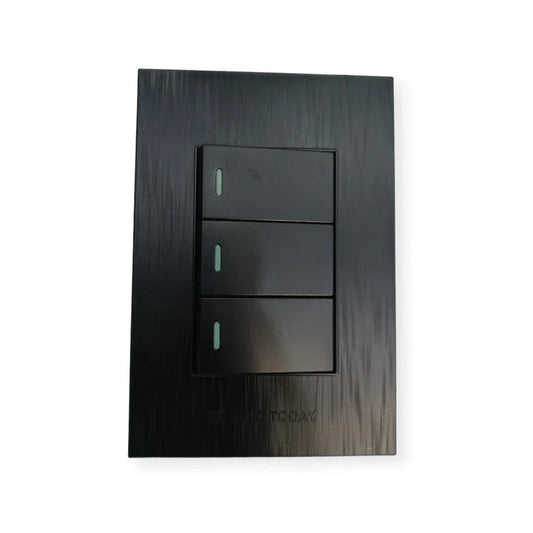 Synerji DECO 4×2 3-Lever 1-Way Light Switch – 4 Finish Options
