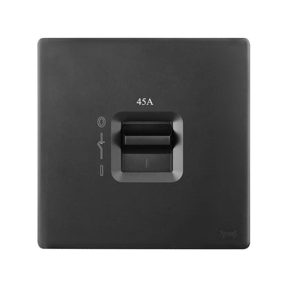 Synerji DECO 4×4 Isolator Switch – dark isolator switch, front view