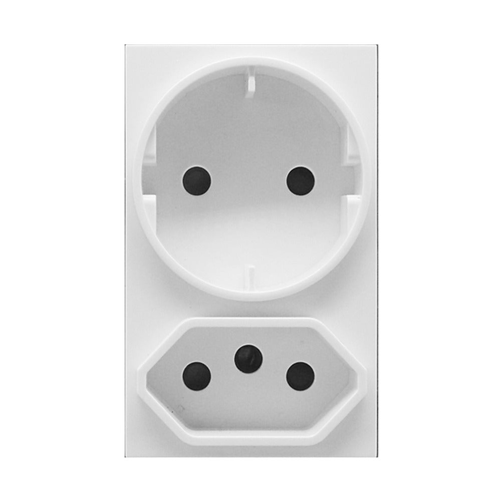 Deco Euro Schuko Socket Module – White – Synerji