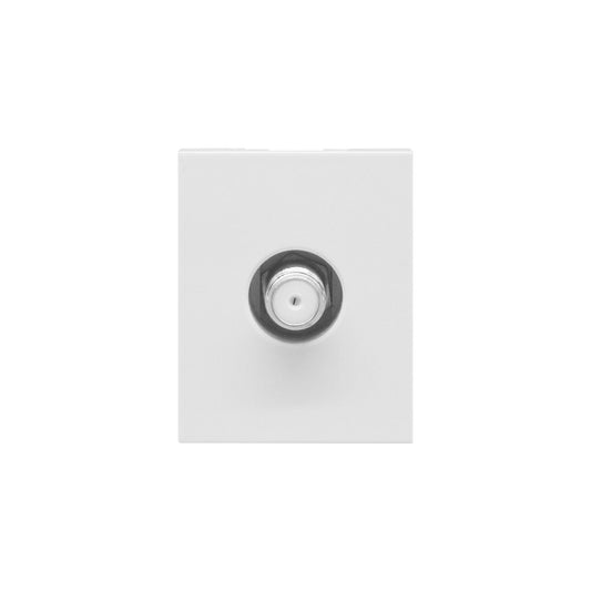 Synerji DECO Satellite/TV Double Outlet Module – 1/3 Grid, 4 Colours