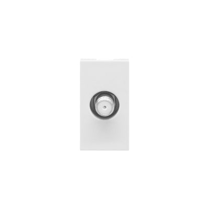 Synerji DECO Satellite/TV Single Outlet Module – 1/2 Grid, 4 Colours