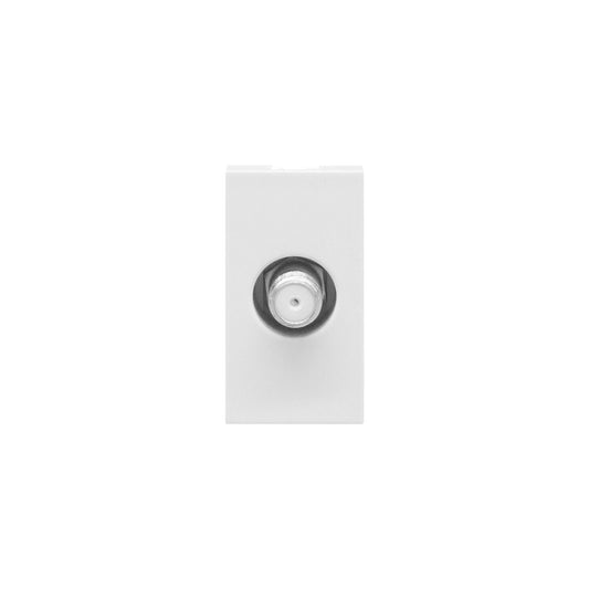 Synerji DECO Satellite/TV Single Outlet Module – 1/2 Grid, 4 Colours