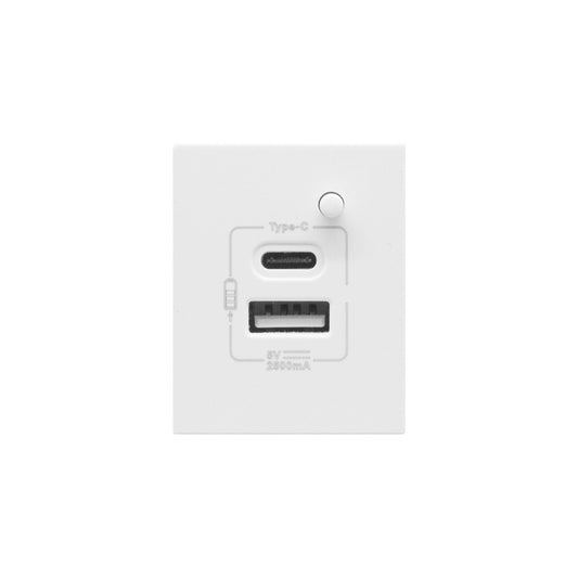 Synerji DECO USB Charging Module – Type A + Type C, 4 Colours