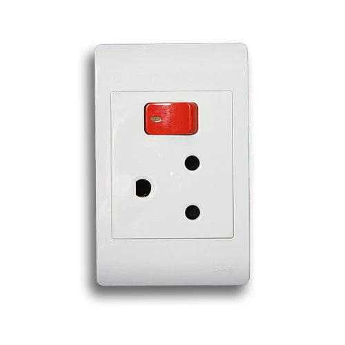Synerji Dedicated Single Socket Outlet – 4×2, Red