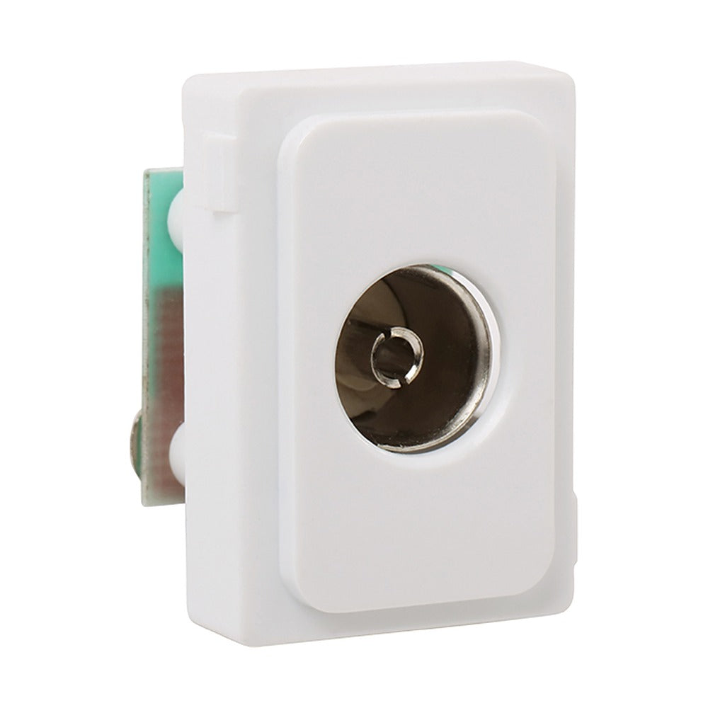 Eco Television Socket Module – White – Synerji