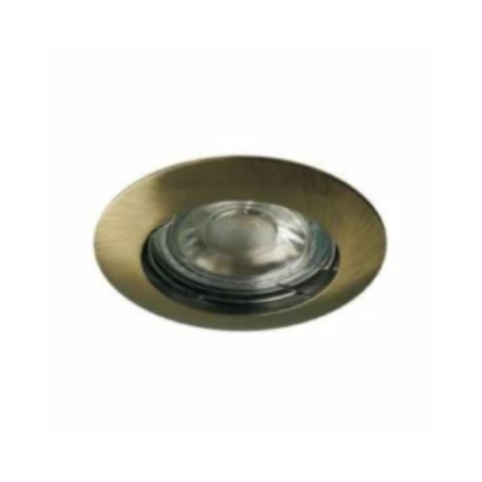Synerji Fixed Recessed Downlight – Antique Brass version
