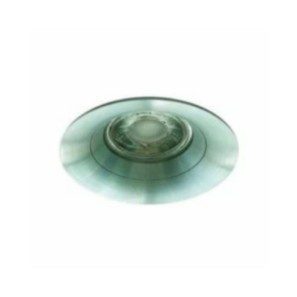 Synerji Fixed Recessed Downlight – silver-tone version