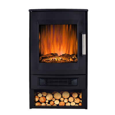 Synerji Freestanding Electric Fireplace Heater – 900W/1800W, 3D Flame Effect, Wi-Fi