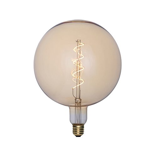 Synerji G200 Deco Filament LED Globe – 4W, Dimmable, E27, 3000K, Amber/Smokey