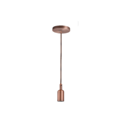 Synerji Indoor Aluminium Pendant Light – pendant set with ceiling cup and slim lampholder