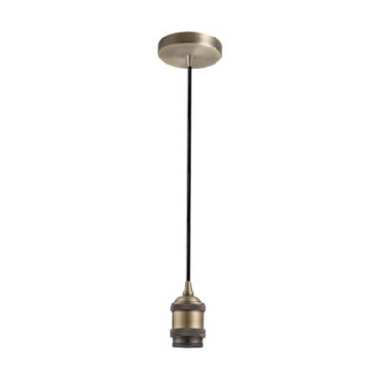 Synerji Indoor Aluminium Pendant Light – pendant set with ceiling cup and lampholder