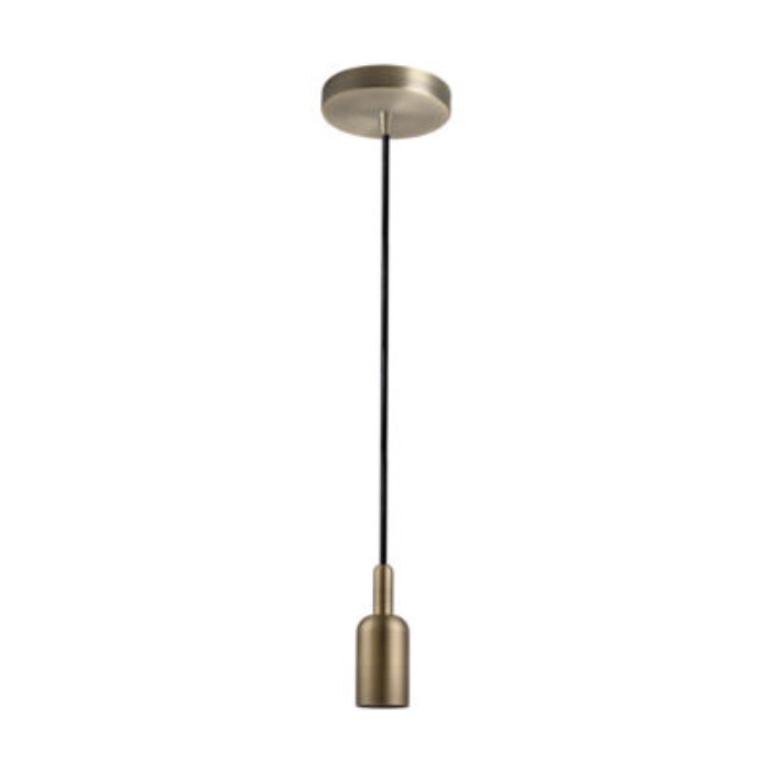 Synerji Indoor Aluminium Pendant Light – pendant set with ceiling cup and slim lampholder