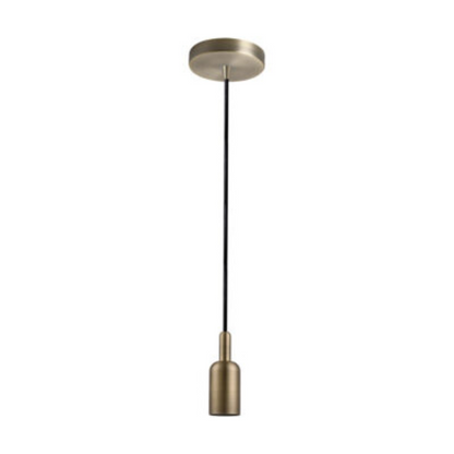 Synerji Indoor Aluminium Pendant Light – pendant set with ceiling cup and slim lampholder