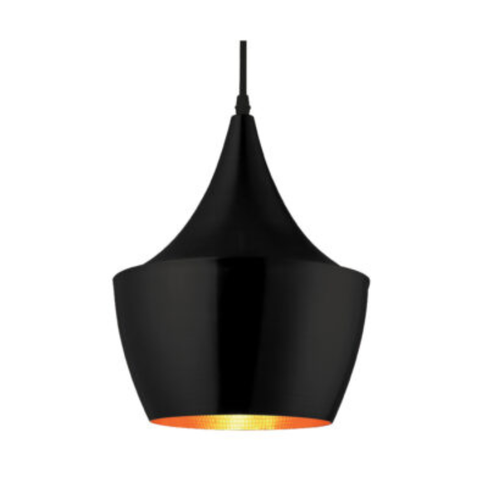 Synerji Indoor Metal Pendant Light – Matt Black, ES, IP20 (Excl. Lamp)