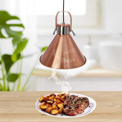 Synerji Indoor Metal Pendant Light – Red Bronze, ES Lamp Holder, IP20