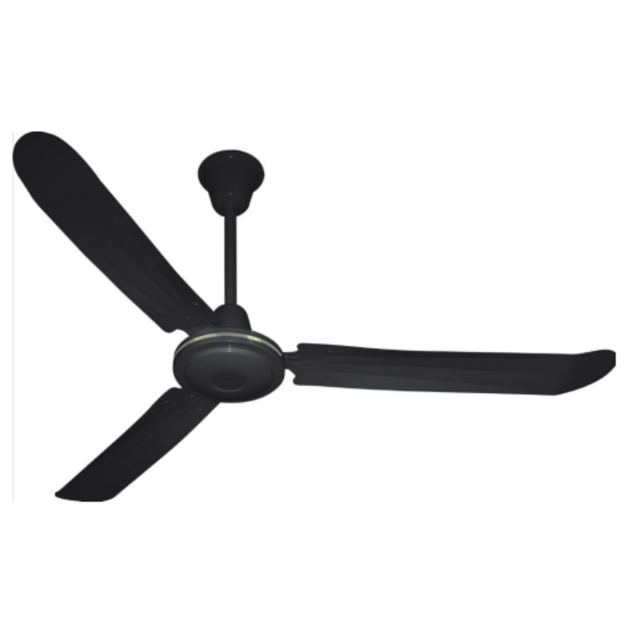 Synerji Industrial 3-Blade Ceiling Fan – Black version