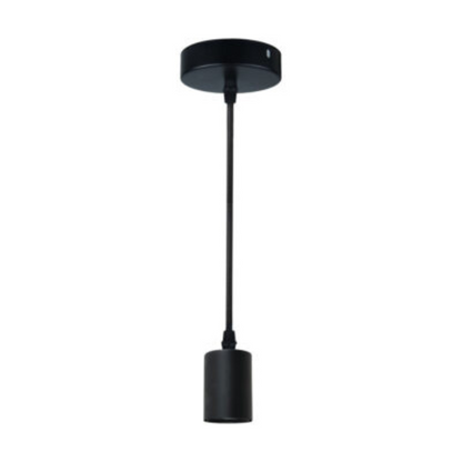 Synerji Iron Pendant Light – black pendant set, unlit