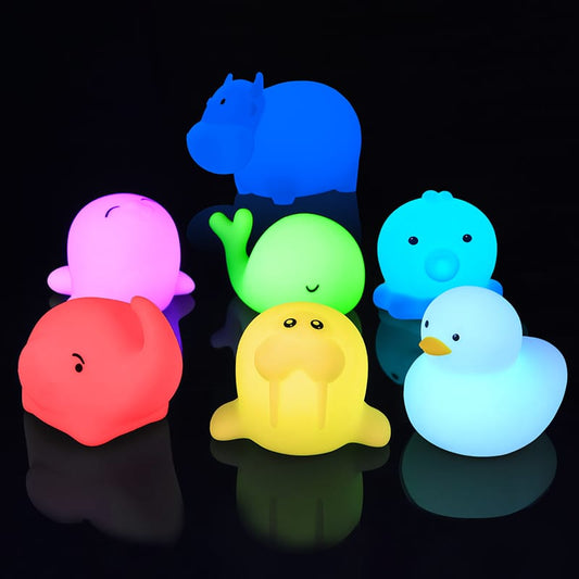 Synerji Kids Rechargeable Play & Night Light – Waterproof, 6 Animal Shapes, 3000K/6500K