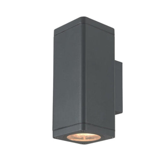 Synerji Kube Single Outdoor Wall Light – dark grey