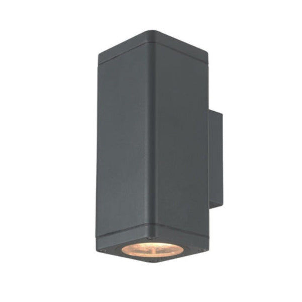 Synerji Kube Single Outdoor Wall Light – dark grey