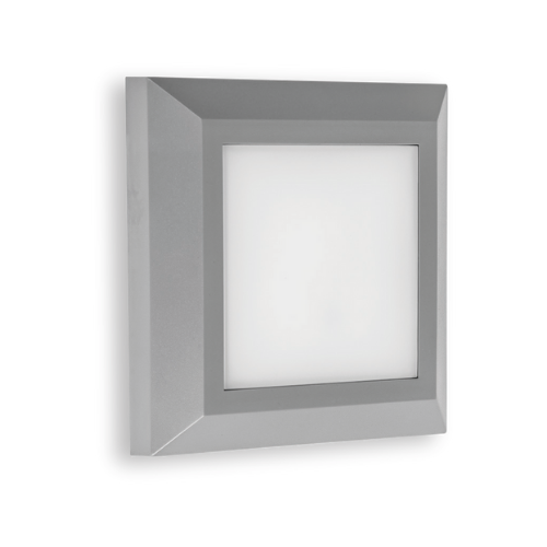 Synerji LED Outdoor Path Light – grey version, front angle