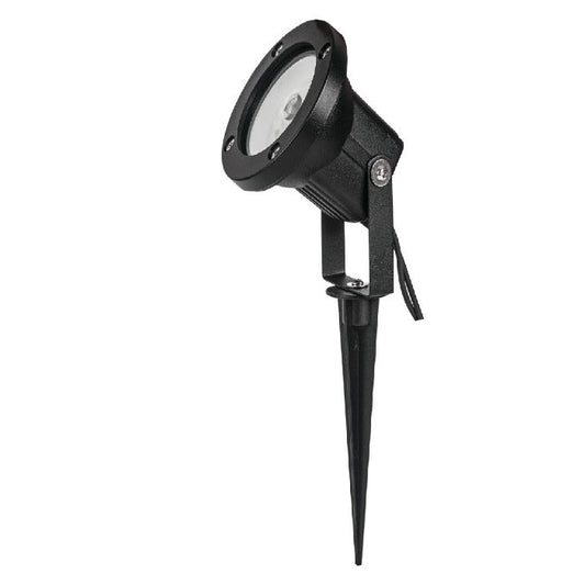 Synerji LED Outdoor Spotlight – 3W, Cool White, IP65, Black