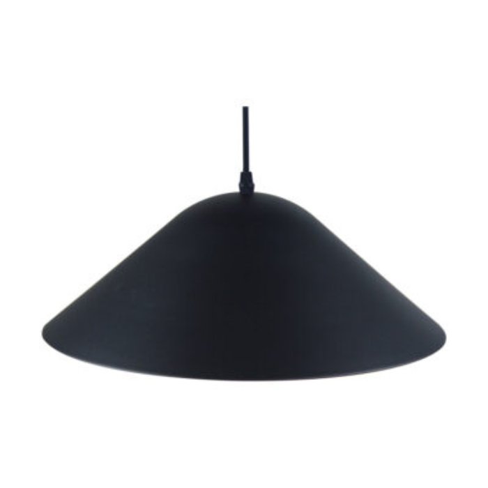 Synerji Matt Black Metal Pendant Light – ES, IP20 (Excl. Lamp)
