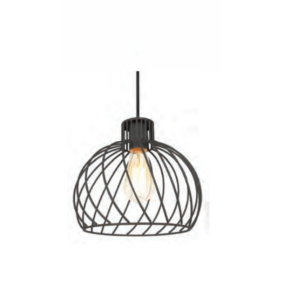 Synerji Metal Pendant Light – IP20, Black/Grey