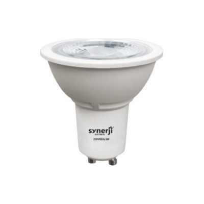 Synerji MR16 LED Lamp – 6W, 12V, GU5.3, 3000K/4000K/6000K