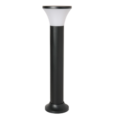 Synerji Outdoor Bollard Light – E27, IP54, Black, 670mm High