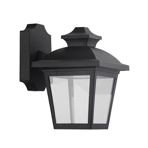 Synerji Outdoor Wall Lantern – E27, IP44, Black (Excl. Lamp)