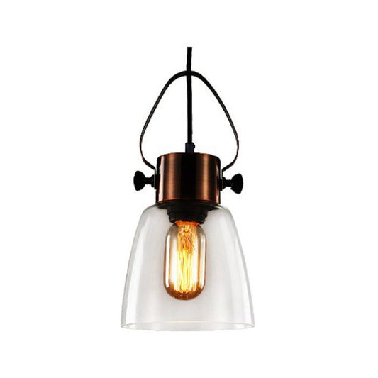 Synerji Pendant Light – Red Bronze Glass, ES Lamp Holder, IP20 – SYIPN015RDBZES