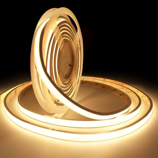 Synerji Seamless COB LED Strip Light – 10W/m, IP65, CRI 90, 480 LEDs/m